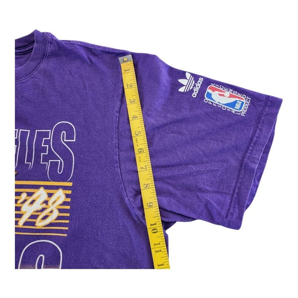Los Angeles Lakers NBA Kobe Purple Tee Shirt Size Large Adidas Cotton 2013 - Picture 4 of 11